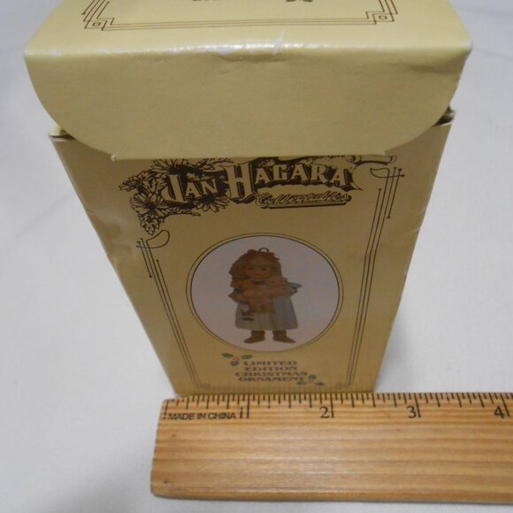NIB Vtg Jan Hagara Limited Edition porcelain Figurine Ornament w/ COA CAROL 🎄 - Picture 7 of 13